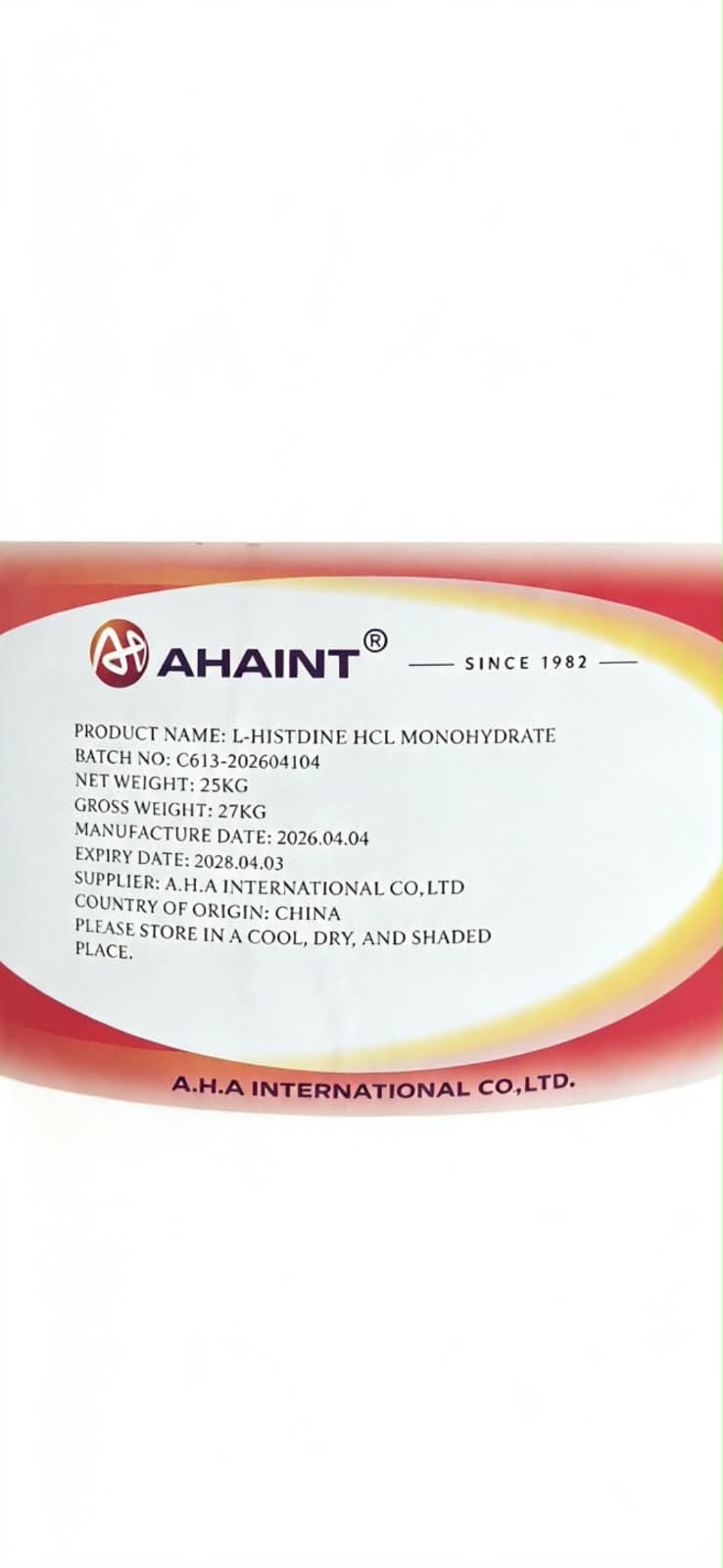 L-HISTIDINE HCL MONOHYDRATE